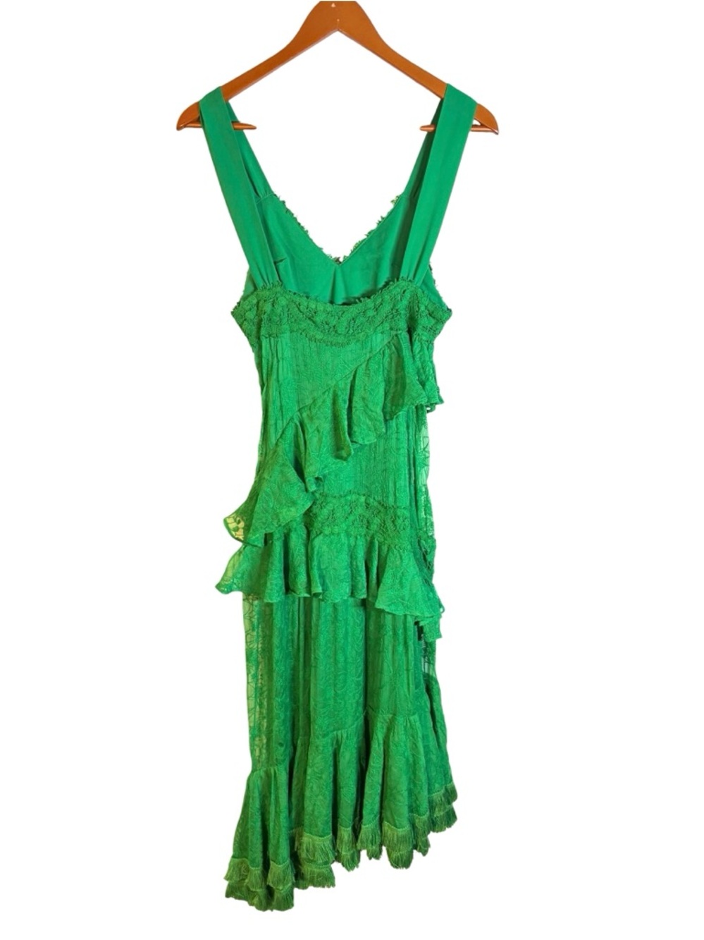 ALEXIS Green Lace Bozoma Dress in Sz S - Picture 6 of 8